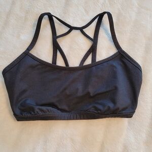 JoyLab Criss Cross Racerback Sports Bra Black Women's Size Small
